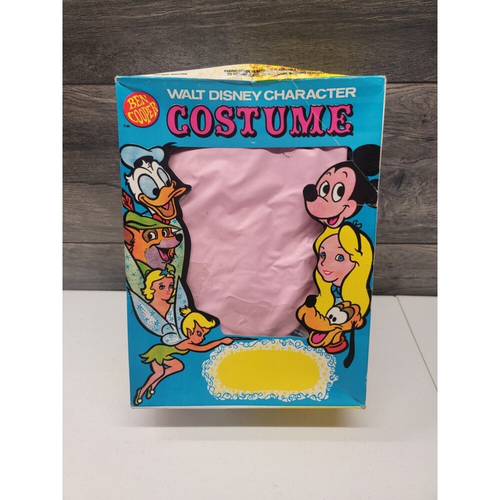 Vintage Ben Cooper Walt Disney Character Costume Cinderella In Original Box